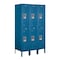 Salsbury Industries Wardrobe Locker, 36" W, 18" D, 66" H, (3) Wide, (6) Openings, Blue 62358BL-U - alternate 1